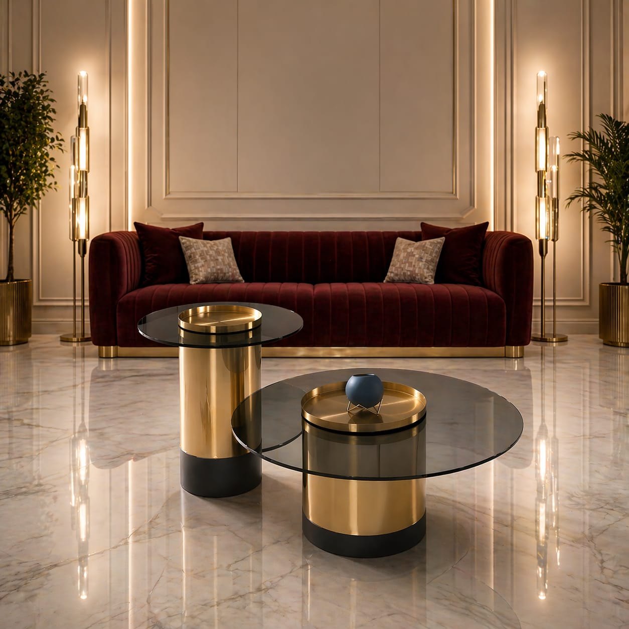 Gold Crest Coffee table set — Casa Royale Melbourne