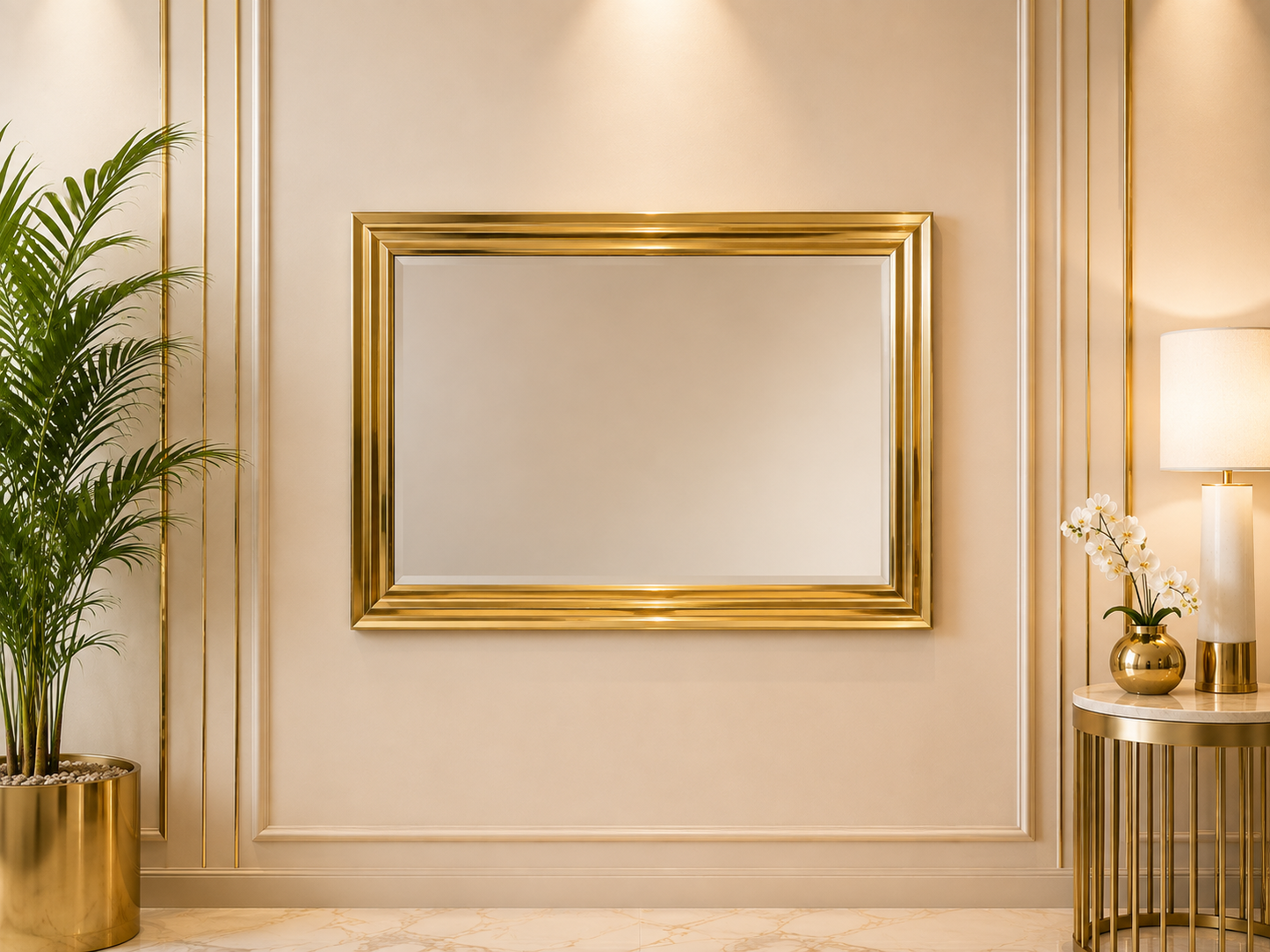 Gold Mirage Wall Mirror - 120CM * 80CM
