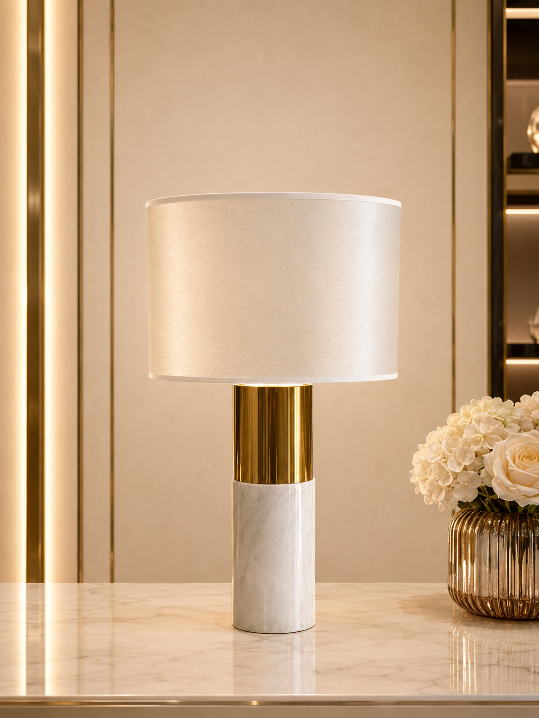 Mira Glow Marble Table Lamp