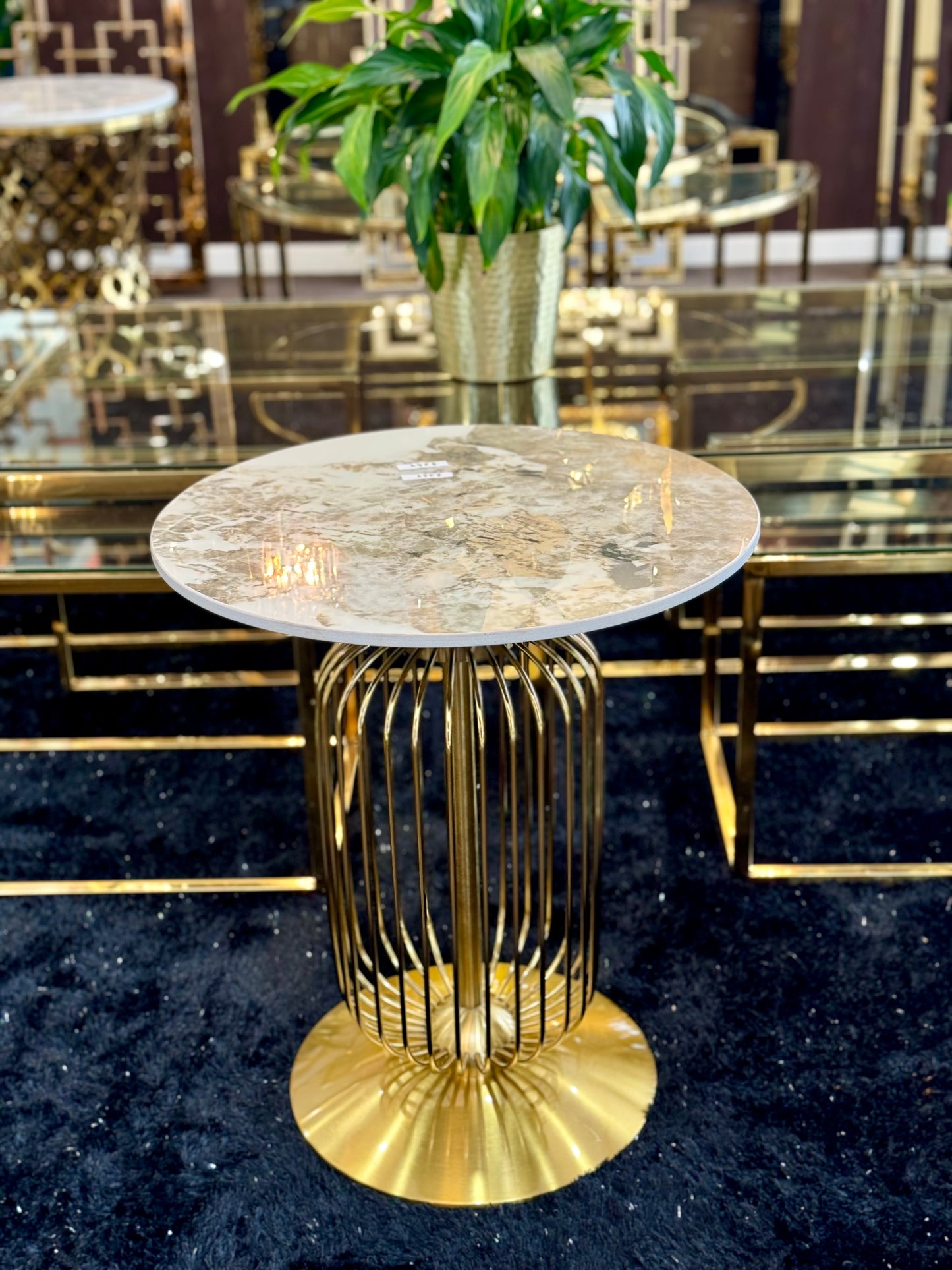 Sleek Profile Round Side Table — Casa Royale Melbourne