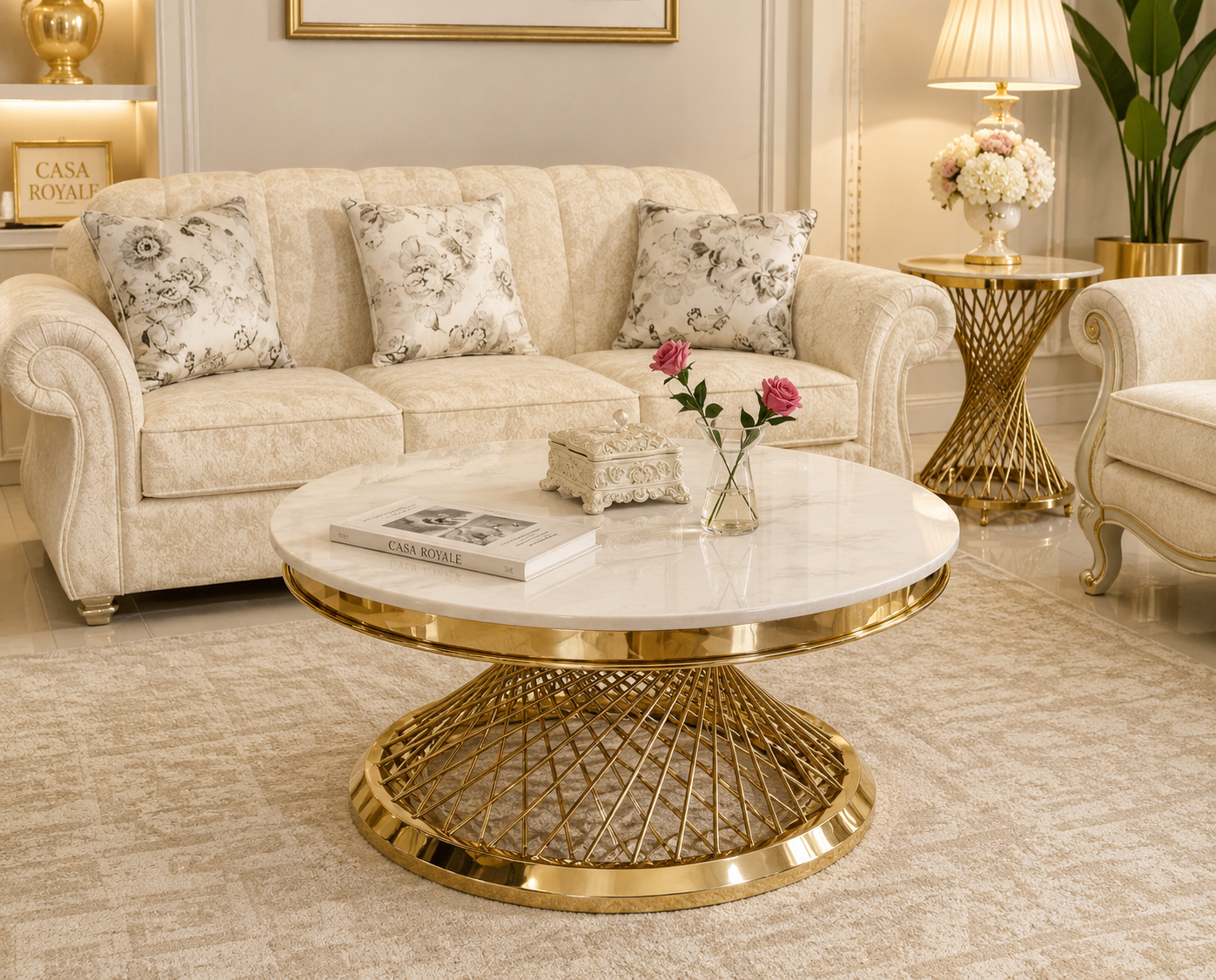 Kiara Coffee table 80cm — Casa Royale Melbourne