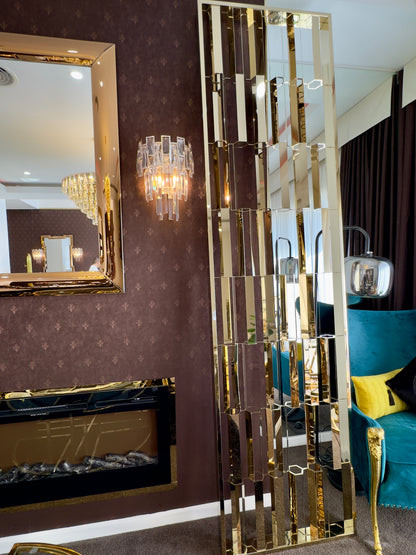 Luxurious Partition Grill / Room Dividers - H 2680 x W 700 - Gold — Casa Royale Melbourne