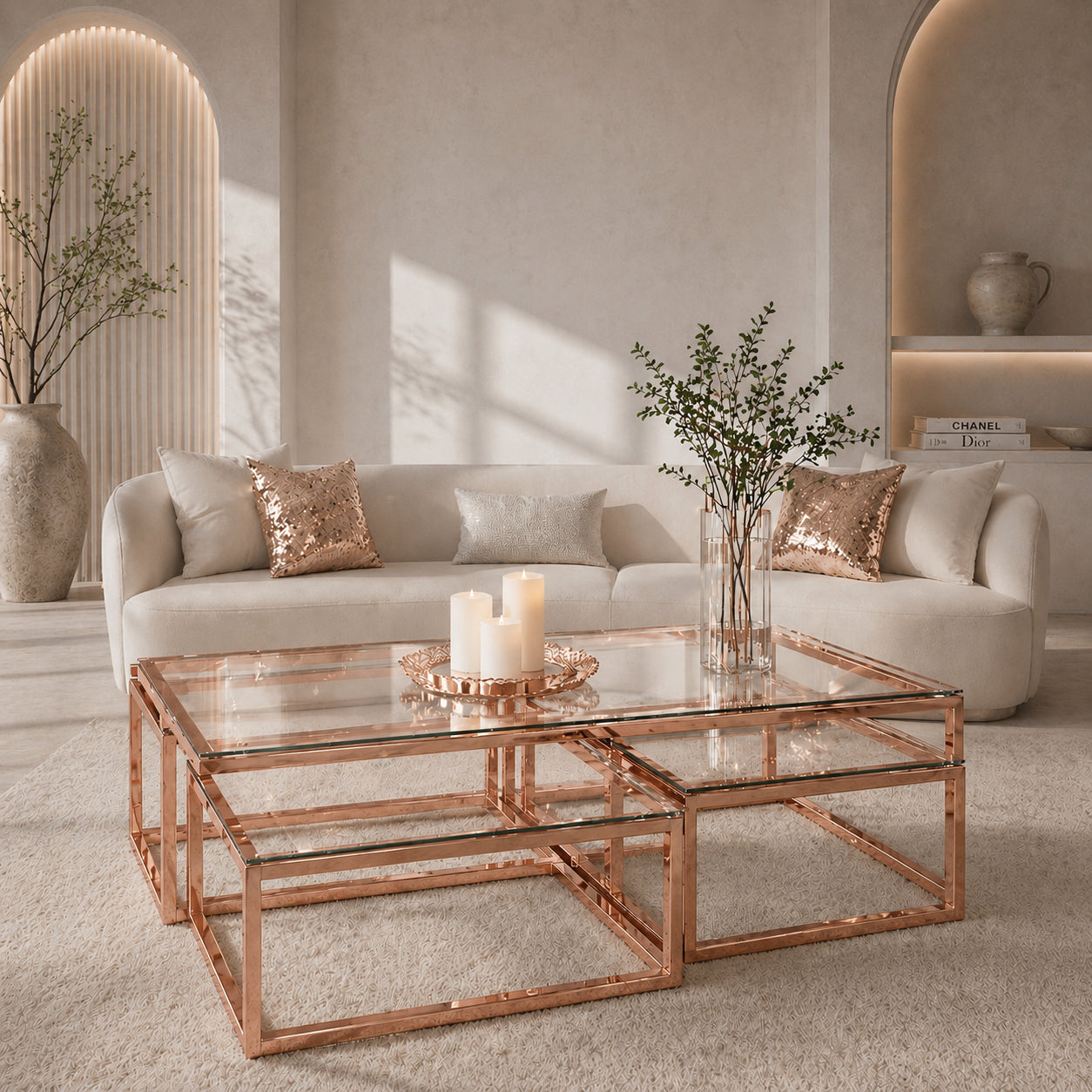 Elora Rose Nested Coffee Table Set — Casa Royale Melbourne