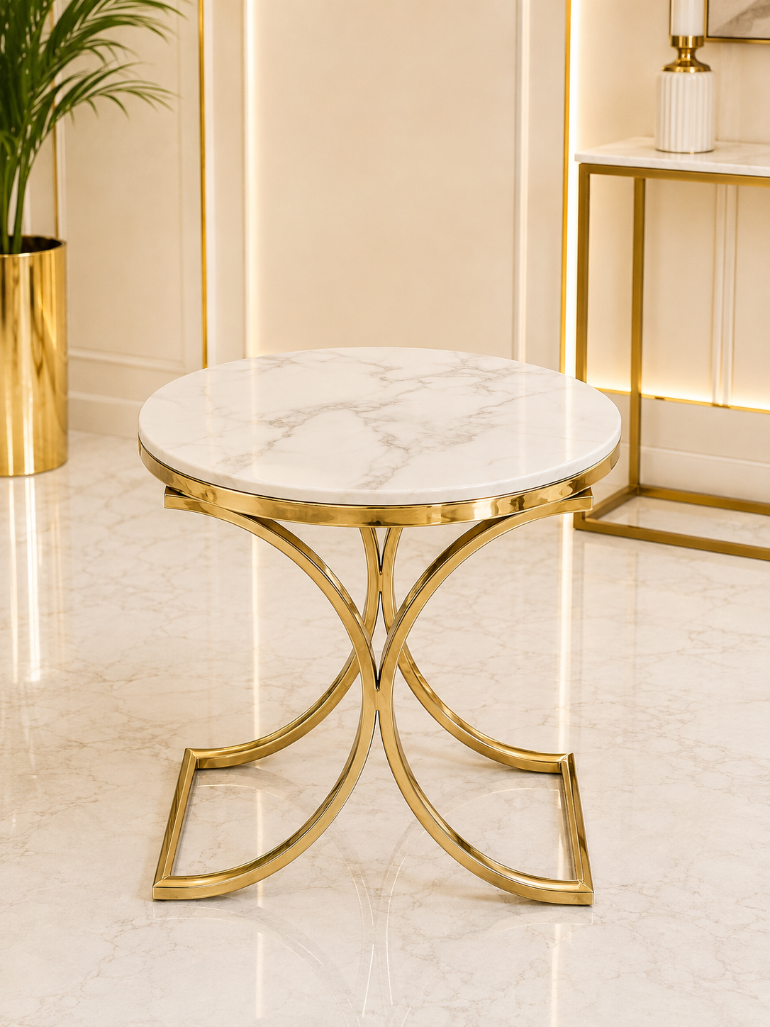 Elegant 48cm side table for luxury Melbourne interiors