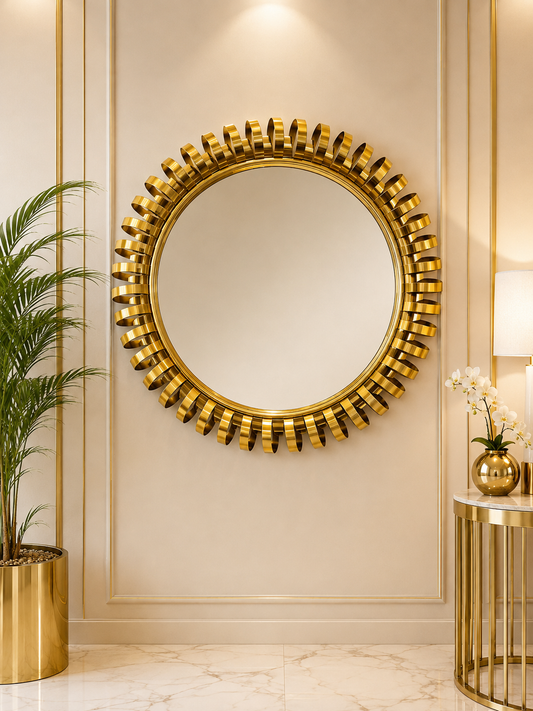 SS Gold 100cm x 100cm Decorative Mirror