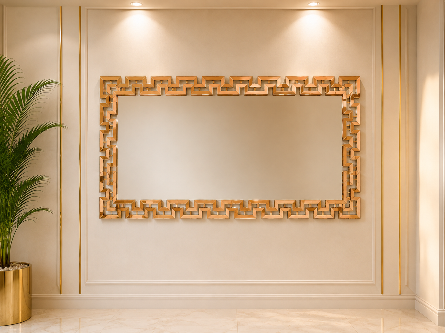 Beads Wall Mirror 2mx1m