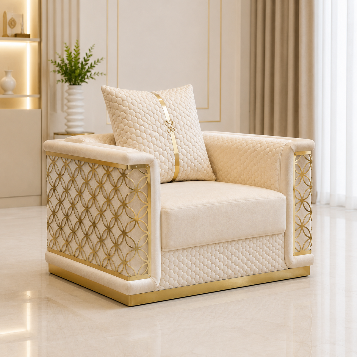Sapphire Collection Pearl Edition 1 seater sofa